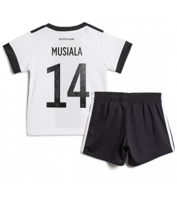 Germany Jamal Musiala #14 Replica Home Stadium Kit for Kids World Cup 2022 Short Sleeve (+ pants)